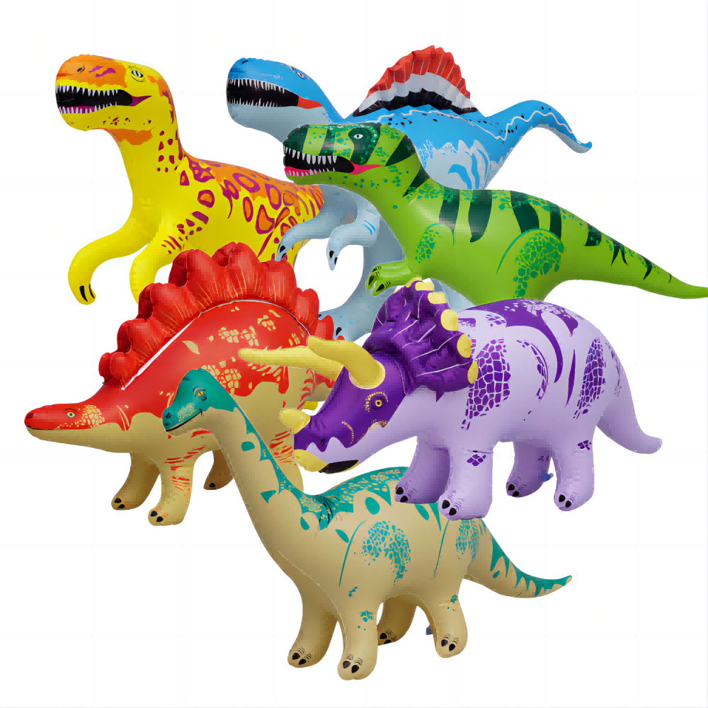 热卖卡通恐龙充气玩具恐龙充气模型生日派对