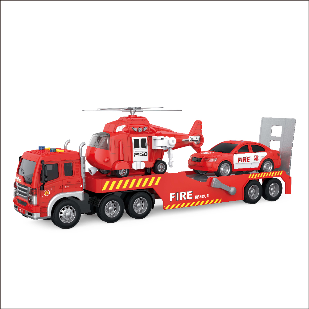 1：16惯性消防拖车 W578B